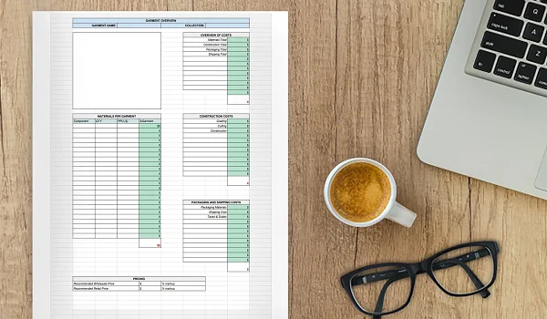 Cost sheet The document for customer decision